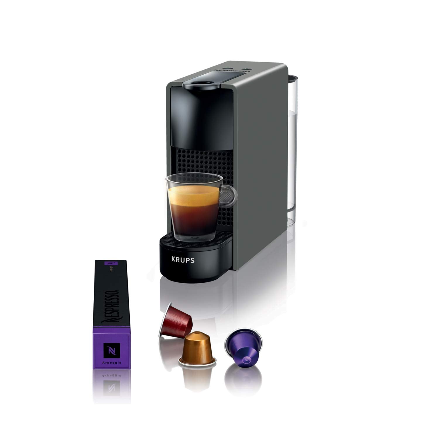Savero Essenza Mini - Machine à Café Capsules, Gris Intense