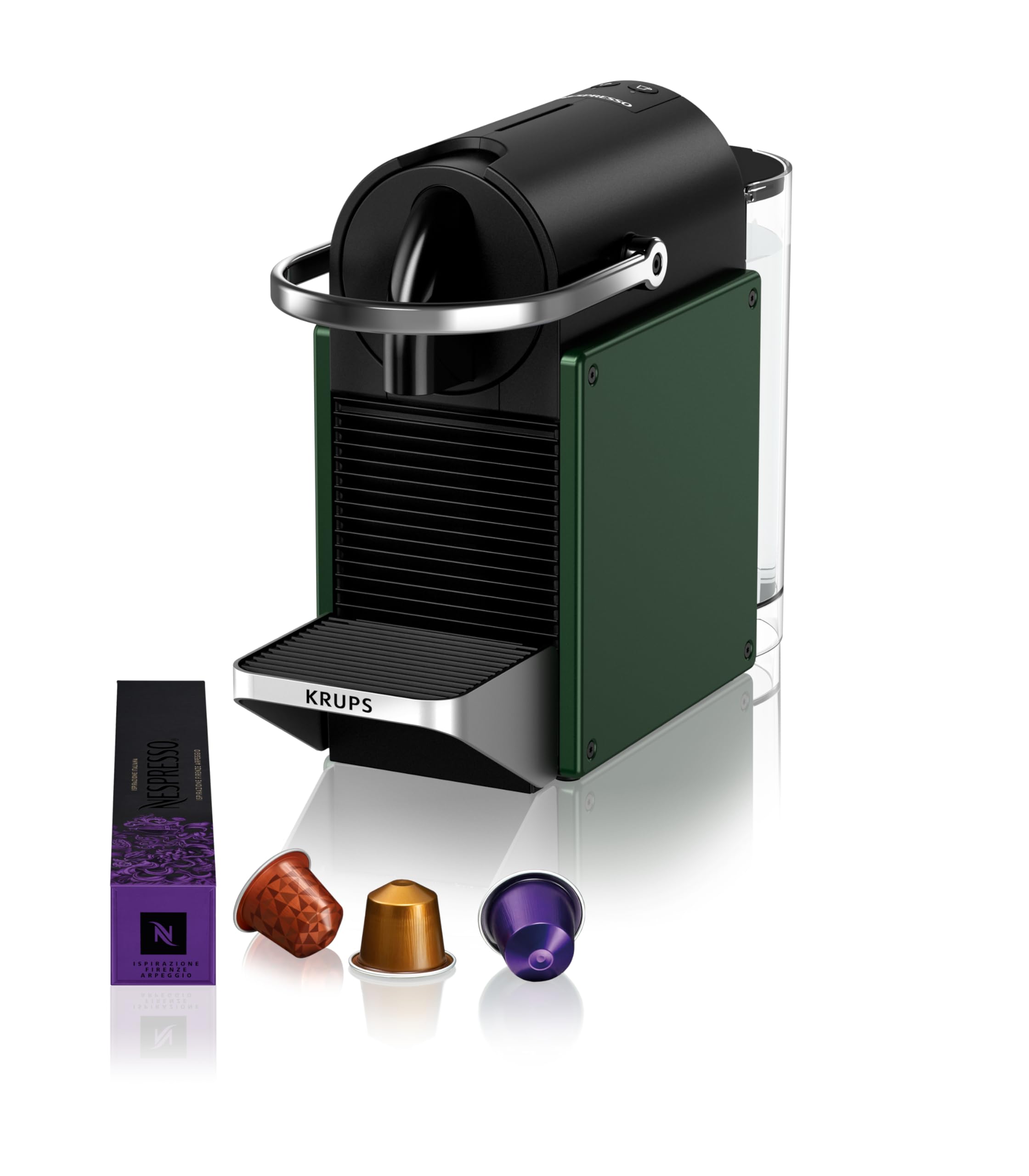 Savero Pixie - Machine à Café Compacte, Vert Foncé